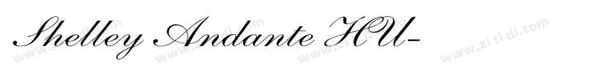 Shelley Andante HU字体转换